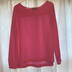 Uniqlo pink blouse